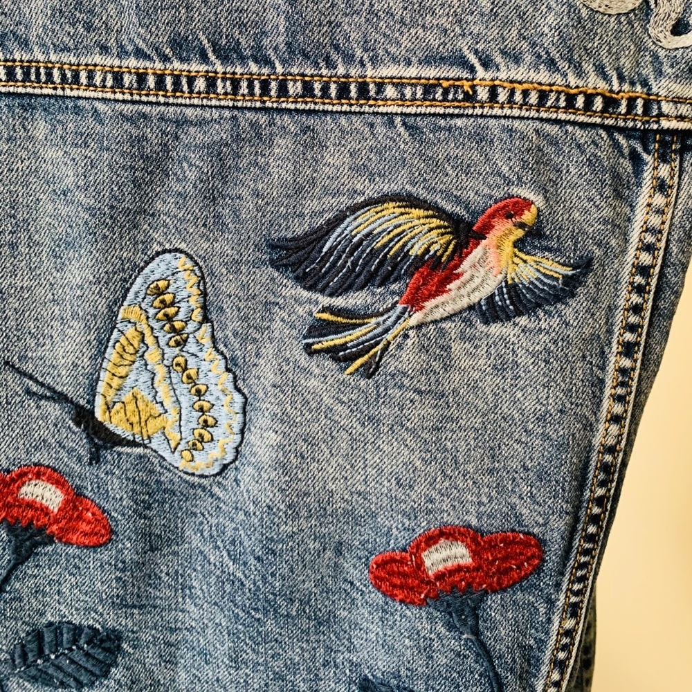 Nordstrom b.p Denim Embroidered Vest - Picture 4 of 6